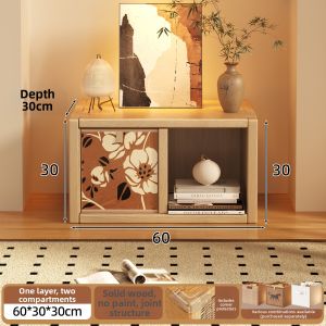 FWTDF | Single Layer Solid Wood Wall Shelf 40cm