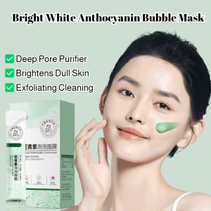 Bubble Mask Deep Cleansing Pores Mild Exfoliation Hydrating Anthocyanin Mud Mask Gentle Exfoliating Cleaning Mask Deep Pore Cleaning Essence