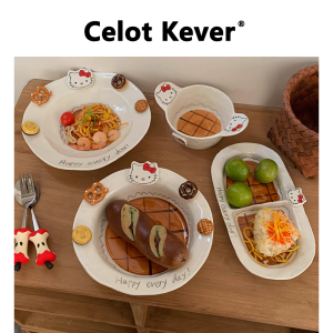 Gift Cute Ceramic Plate Dinnerware Set
