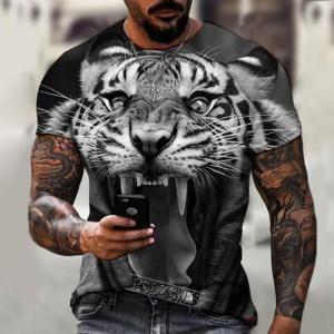 3D Printing Loose Fashion T-shirt for Men3d Print Loose Fashion T-shirt Men