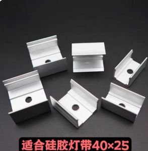 Flexible Silicone Neon Light Strip with Stainless Steel Bracket Fixed LED Linear Lamp Can Be Bent for Shaping Indoor Lighting