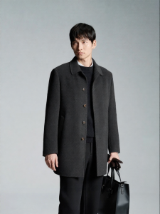 Warm Comfortable Business Casual Wool Coat 100% Wool