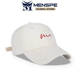 MENSPE หมวกเบสบอลสำหรับผู้ชายหมวกเบสบอลใช้ได้ทั้งชายและหญิงหมวกบังแดดกลางแจ้งหมวกแก๊ปโผล่ปักดีไซน์สันทนาการหมวกเบสบอลระบายอากาศหมวกป้องกันแสงแดดแฟชั่นหมวกปรับได้หมวกออกกำลังกายกลางแจ้งกีฬา