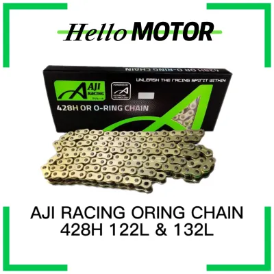 AJI RACING ORING CHAIN RANTAI MOTOSIKAL Y16 428H 114L 122L 132L 138L FOR Y15 Y16 LC135 4S 5S VF3i RS150 RSX150 EX5 DREAM WAVE125 RK RACING SSS RKM