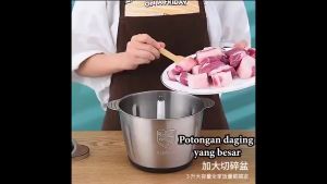SG【READY STOCK】2L/3L/5L Meat Mincer Stainless Steel Meat Grinder Blender Food Processor Food Blender with 4-6 Blades Pengisar Daging Meat Grinder