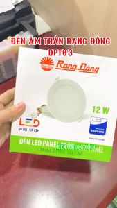 [ ĐÈN CHÙM XINH ] Đèn LED Âm Trần Panel Tròn  Rạng Đông DPT03L 160/12W chính hãng lắp nhà ở