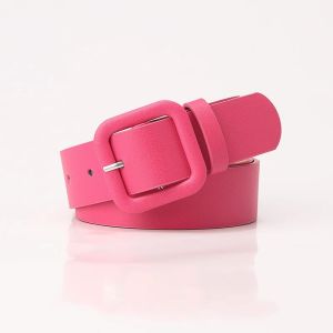 Pink Classic Belt with Snap Fastener Fashionable Waist Cincher