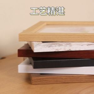 Minimalist Wood Photo Frame Wall Decoration Frame Stand 4R/6R/8R/A4 Size Size Picture Frame for table &hang wall Bingkai Frame Gambar Frem Gambar相框
