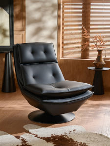 FEISHANGLIJIA | Rotatable Italian Style Single Leisure Sofa Genuine Leather