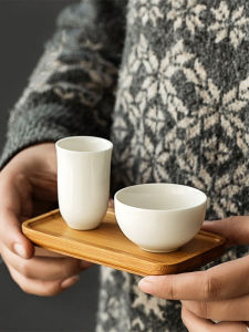 Dehua White Porcelain Tea Set Incense Cup Holder Tea Ceremony Accessories Gongfu Tea Art Training Tea Room Drinking Cup