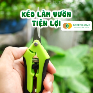Kéo Cắt Cành GreenHome D165xR45cm Inox Mũi Nhọn Siêu Bén Không Gỉ Có Khoá An Toàn Tiện Dụng