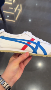 Οnitsuka Tiger ΜEXICO 66 Blue/White Classic Shoes for Men Casual Shoes DL408.0146 Women Sneaker Versatile Items