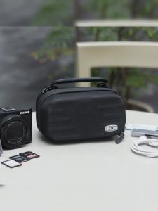 JJC | JJC Carrying Camera Case for Dji Osmo Action 6 Canon PowerShot V1 V10 G7X Mark III Fujifilm X Half Camera Storage Bag with Strap