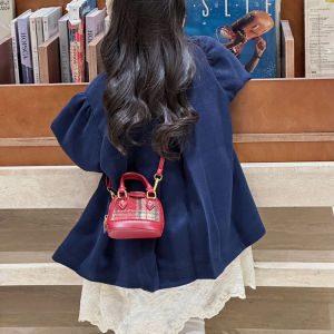 Fashionable Mini Shell Crossbody Bag for Girls Childrens Handbag Princess Style Coin Purse Trendy Bag Kids Carry-On Bag
