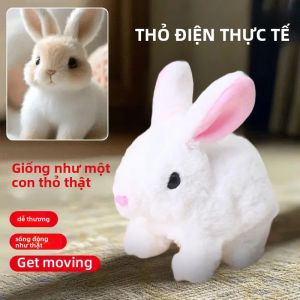 Đồ Chơi Thỏ Điện Tử Nhồi Bông Tương Tác Thỏ Biết Đi Dành Cho Trẻ Em Quà Sinh Nhật Thỏ Mô Phỏng Dễ Thương Cho Trẻ Từ 3-12 Tuổi