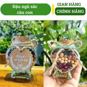 Đậu ngũ sắc phong thủy cầu con decor xinh xắn Best wishes " Điều ước tốt đẹp nhất".