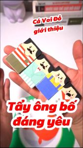 Gôm tẩy ông hói ngộ nghĩnh đáng yêu dễ thương hình ảnh hoạt hình bắt mắt SP524935420