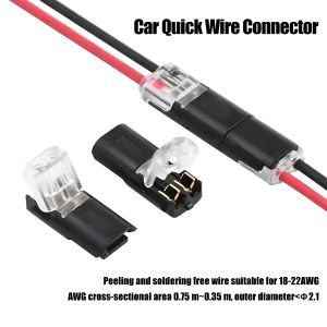 10/20/30/50/100 Pcs D2 Waterproof Plug Wire Connector 2 Pin Way Cable Plug Car Electric Wire Snap Connectors Strip Terminal