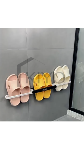 KIYO Shoe Rack - Rak Sepatu Organizer Tempel Anti Air Serbaguna Portable Tempat Sepatu Sport Sandal Slipper Rak Handuk Multifungsi
