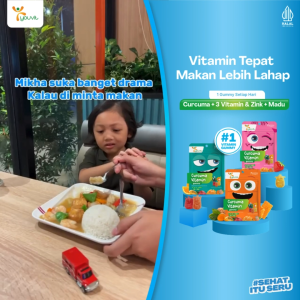 Youvit Curcuma & Vitamin Anak 35 Hari (5 Sachet) dengan Curcuma Zink dan Madu | Meningkatkan Nafsu Makan Anak