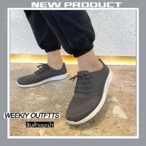 QJshop พร้อมส่งไวมาก รองเท้าผ้าใบยาง 4 สี พร้อมส่ง รองเท้าทรงยอดฮิต ไม่ต้องกลัว สะอาดด้วยวัสดุรองเท้า เป็นยางทั้งตัว ส่งเสริมสวยคุณผู้ชาย