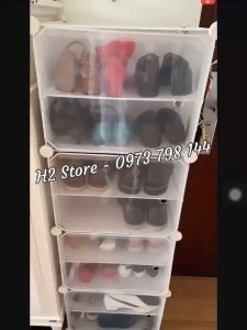 Tủ Nhựa Để Giày Tủ Nhựa 8 Ô Lắp Ghép Thông Minh- Tủ Nhựa Để Giày Đa Năng Tiện Dụng Chia Ô 1x8