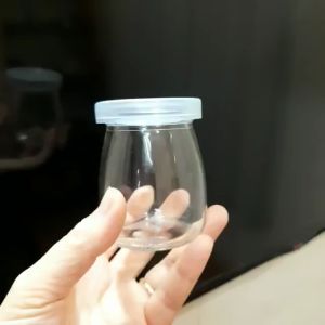 Hủ thuỷ tinh sữa chua 100ml in hình dễ thương chịu nhiệt tốt có nắp đậy cao cấp - Cốc Thủy Tinh Đựng Sữa Chua Cho Bé Hình Ngộ Nghĩnh