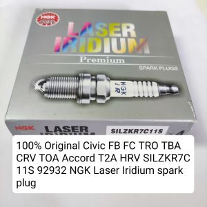 100% Original Civic FB FC TRO TBA CRV TOA Accord T2A HRV SILZKR7C11S 92932 NGK Laser Iridium spark plug Denso