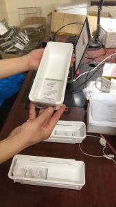 Khay chia ngăn tiện lợi có thể kéo dài 42cm Himaraya sản xuất tại Nhật Bản Nhựa PP không mùi