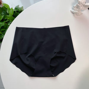 Silky Seamless Underwear Solid Seamless Love Peach Hip Anti-Pinch Hip Underwear Women Silk Antibacterial Crotch Briefs