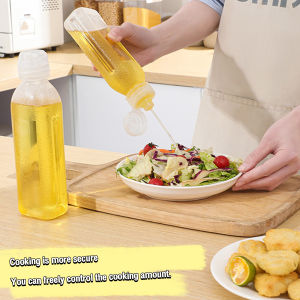 AmoKi Kitchen Oil Bottle Condiment Squeeze Bottles Cooking Baking Ketchup Mustard Hot Sauces Olive BBQ Tools