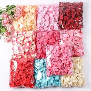 1000pcs Artificial Flower Non-Woven Fabric Stacked Simulation Petals Wedding Confetti Party Decoration Event Decorations Petals Fake Petals Rose Petals Flower Home Decor