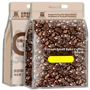 Fresh Roasted Arabica Coffee Beans Yunnan Hand Pour Pure Black Coffee Powder Brewed with French Press Or Pour over