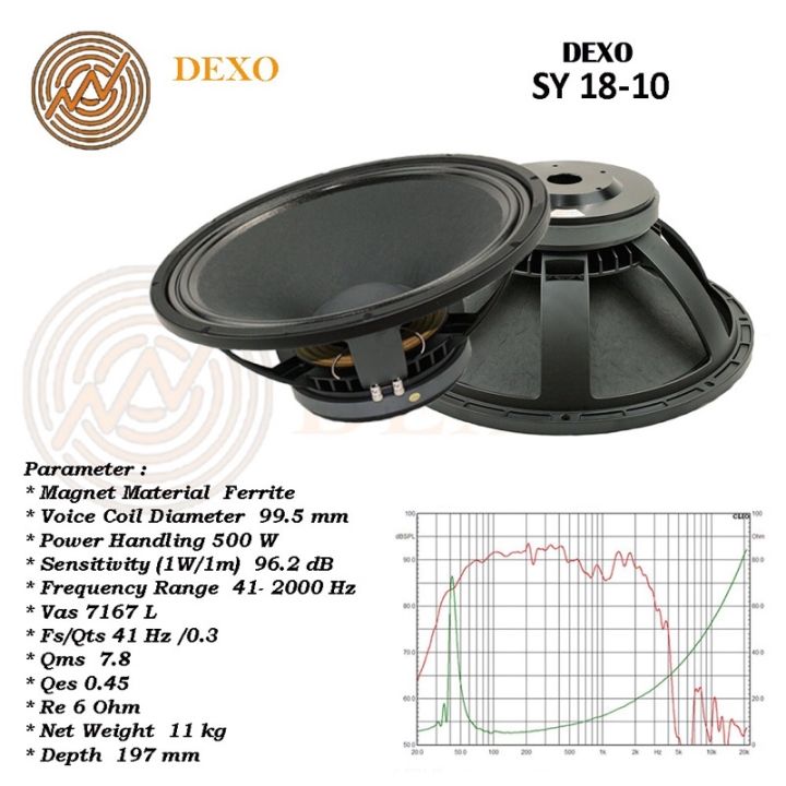 SPEAKER DEXO 18 INCH SY 18 10 SPIKER DEXO ORIGINAL Speaker