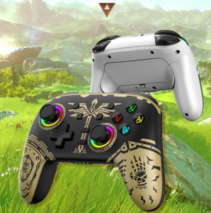 S08 Wireless Gamepad Colorful Lightning Effect with Motor & Turbo Vibration for PS 3  PS 4 Android /IOS Switch and PC