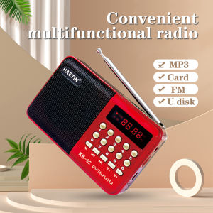 L-62 Mini Radio 4.5W Single Band Plug-in FM Radio MP3 Music Player Gift for the Elderly