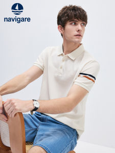 Navigare | Mens Summer Casual Short Sleeve Collared Polo Shirt