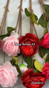 Dekorasi Rumah Autumn dengan Bunga Peony Plastik