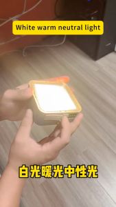 Portable Solar Camp Lamp. USB-C Recharge. Multi-Mount. 6-8hr. Phone Charger. 120 LEDs. Three-Color