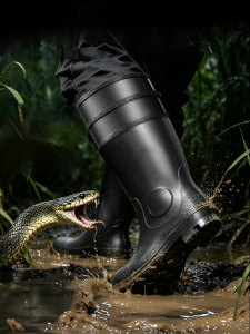 Anti-snakebite Elevated Breathable Rain Boot Reinforced Protection Puncture Resistant