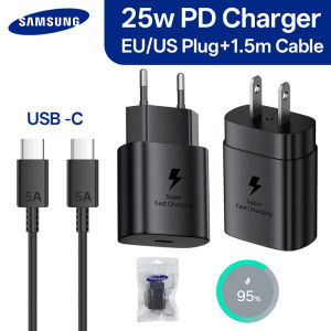 Original 25w Samsung Charger Super Fast Charge Type C Adapter Samsung Galaxy S25 S24 FE S23 S22 A35 A34 Z Fold Z Flip 7 6 5