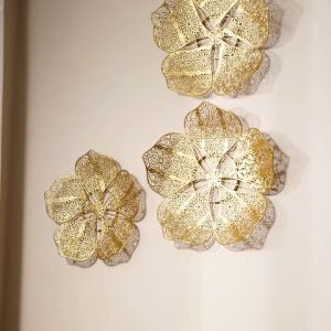 เหล็กดัดผนังรอบเครื่องประดับสามขนาด 14 16 18 นิ้วสำหรับโรงแรมและคาเฟ่