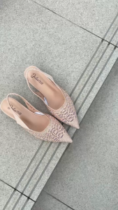 JULIA FILIO Heels Comfort Lady Shoes Wanita dinner heels tumit rendah (JF25-7015)