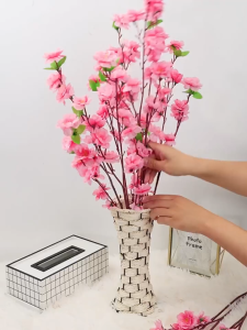 65cm Tall Fake Cherry Blossom Flowers Artificial Decor Flowers Arrangement for Wedding Decoration Durable