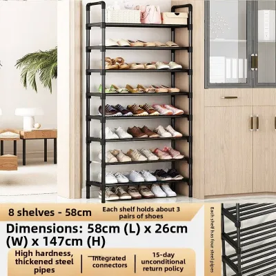 Economic Multi-layer Shoe Rack Doorway Dust-proof Home Storage Cabinet Dormitory Entrance Simple Installation Plastic Shoe Stand