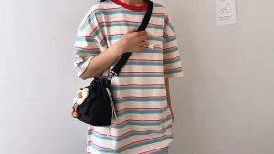 BAO156 Tas Selempang Wanita Korean Flower Tali Serut Sling Bag Perempuan Casual Trendy