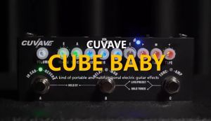 CUVAVE Cube Baby Multi Effects Guitar Pedal 8 IR Cabinets Chorus Phaser Reverb Rechargeable Guitar Pedal