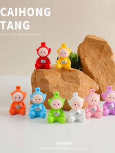 Creative Car Interior Decoration Cute Cartoon Handmade Decorative Accessories Baby Antenna Dashboard Ornament Automobile Decor