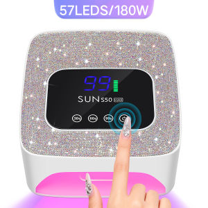 DianaBeauty 180W Rechargeable UV LED Nail Lamp 57 LEDS Cordless Gel Polish Drying Lamp For Manicure Professional Salon Tools