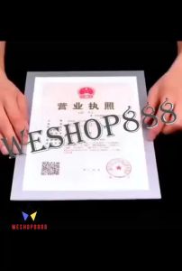 WESHOP888 Magnetic Sign Holder Wall Mount Self-Adhesive Picture Poster Display Frames for Office Store